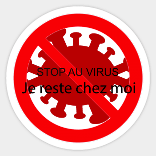 Stop the virus Sticker